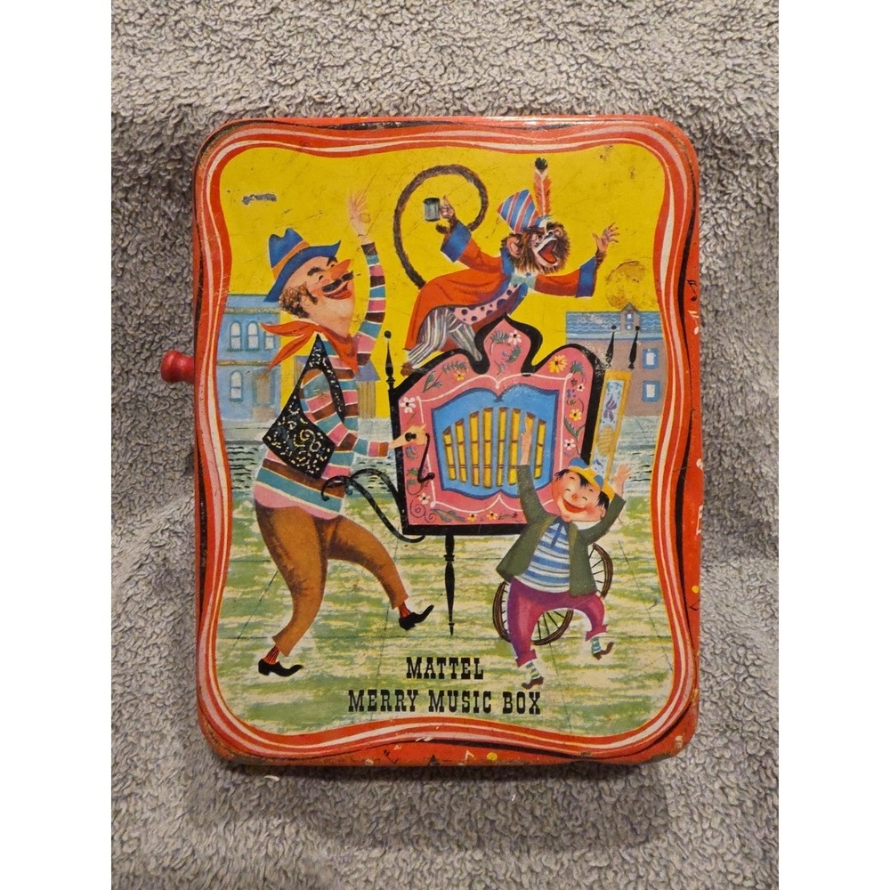 USA 1950s Vintage Mattel Merry Music Box Doesn't Play Music